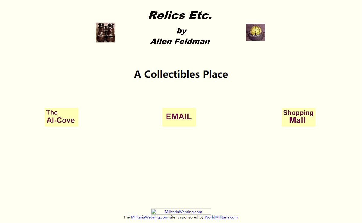 Relics Etc. Home