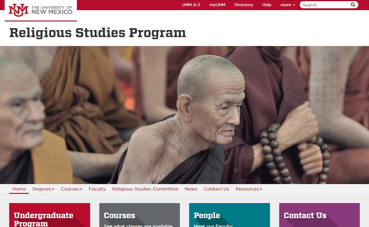 Religious Studies Program | The University of New Mexico