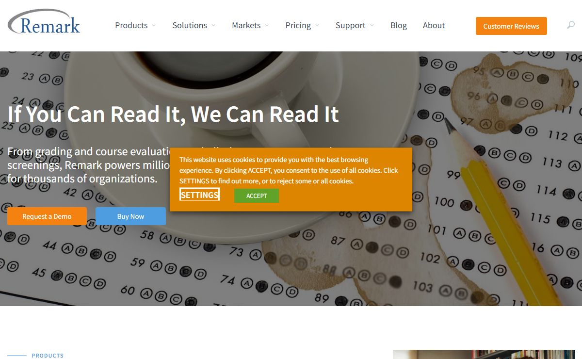 Homepage · Remark Software