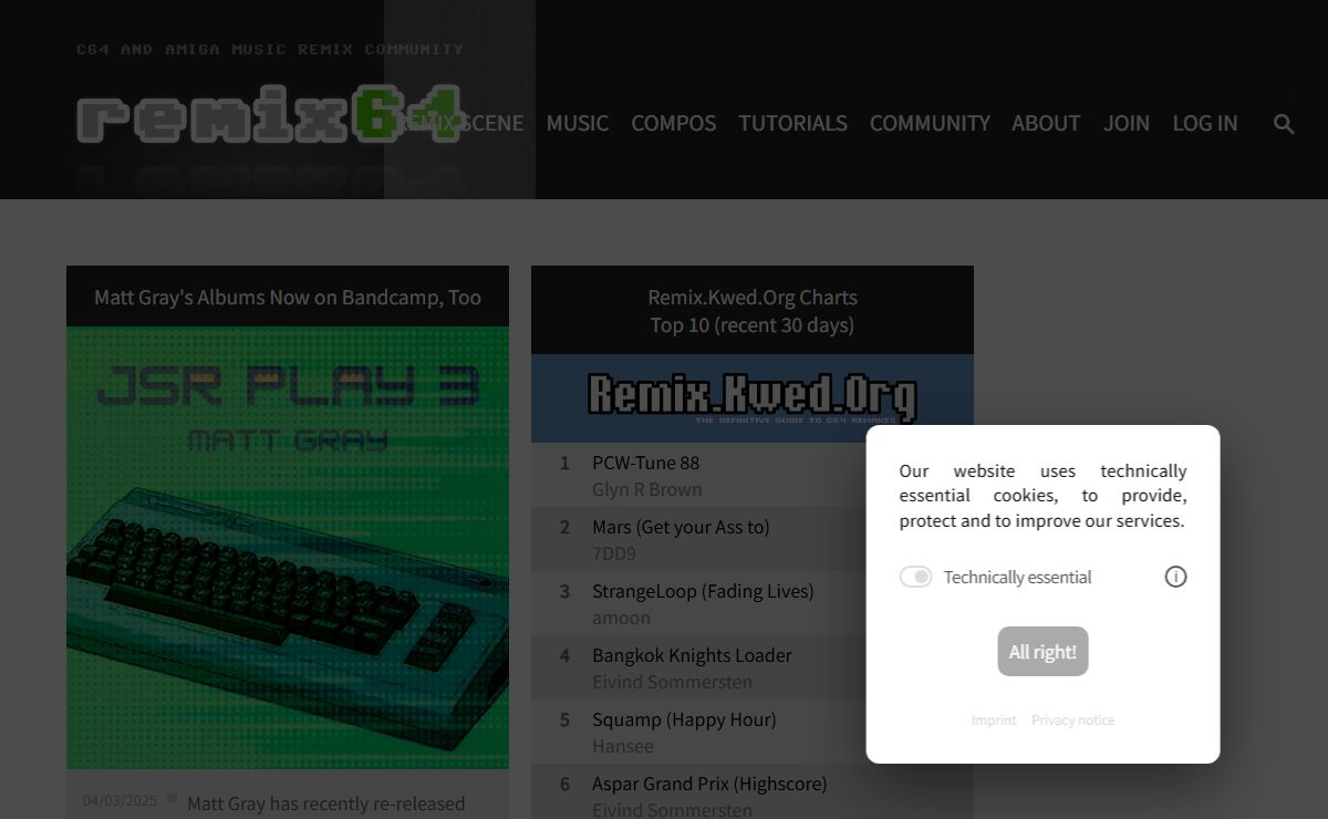Remix64.com: C64 and Amiga Music Remix Community