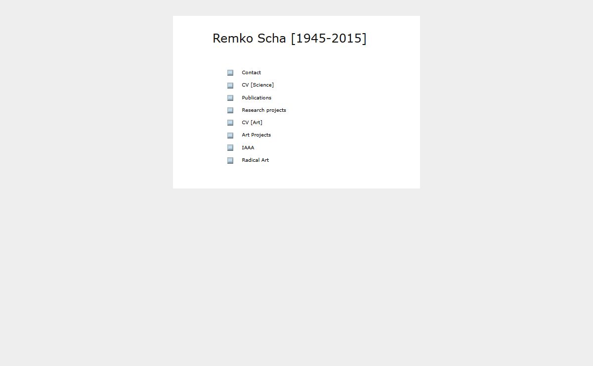Homepage Remko Scha
