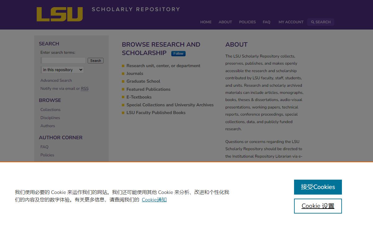 LSU Scholarly Repository | Louisiana State University Research
