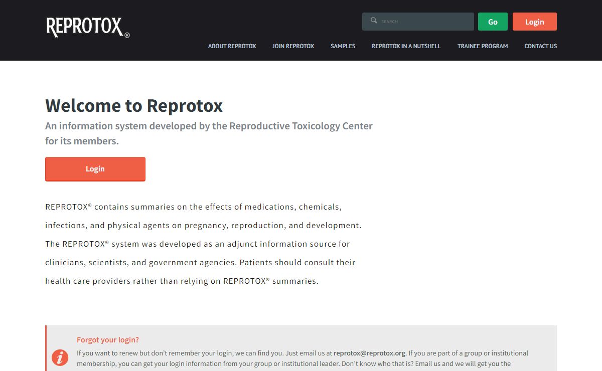 Reprotox • Home Page