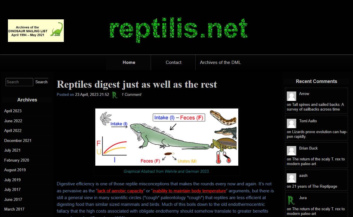 THE REPTIPAGE – Providing information on the most underrated of amniotes: the reptiles