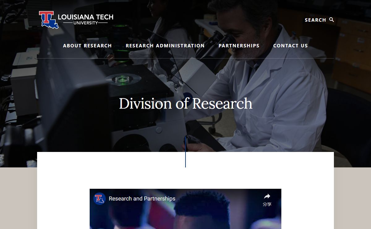 Research and Partnerships – Louisiana Tech University