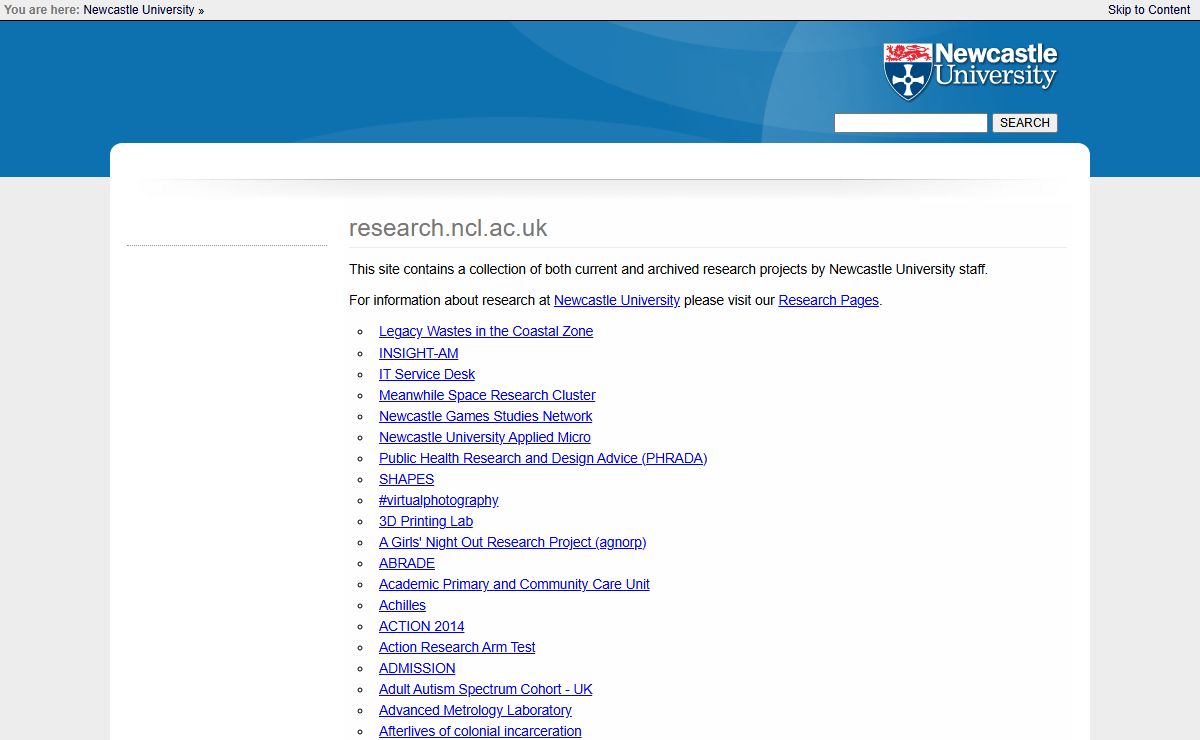 research.ncl.ac.uk; ; Newcastle University