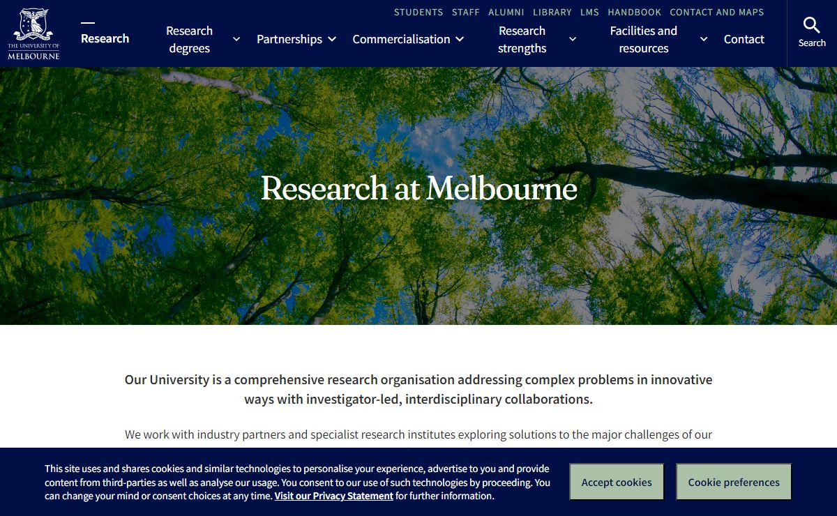 Research at the University of Melbourne | Ranked #1 in Australia