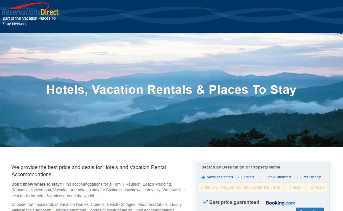 Hotels, Vacation Rentals, Places To Stay