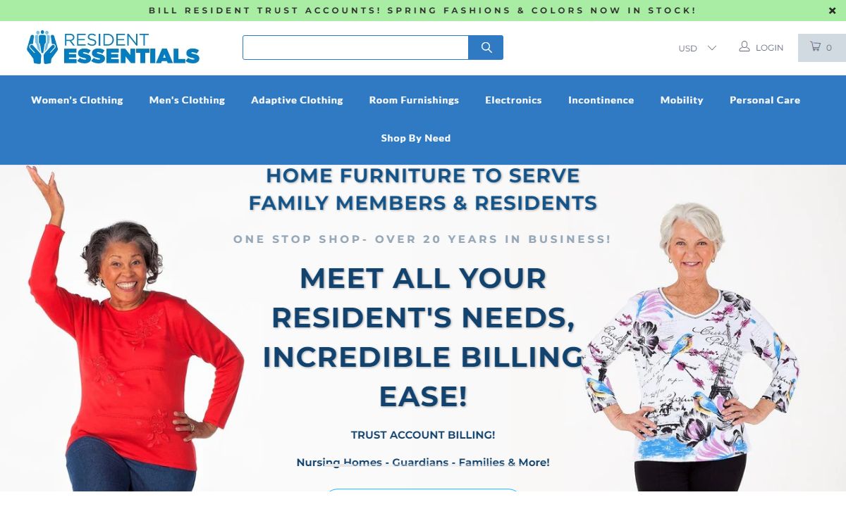 Elderly Clothing | Shop Adaptive Clothing for Seniors & Nursing Home Furniture Online - Resident Essentials