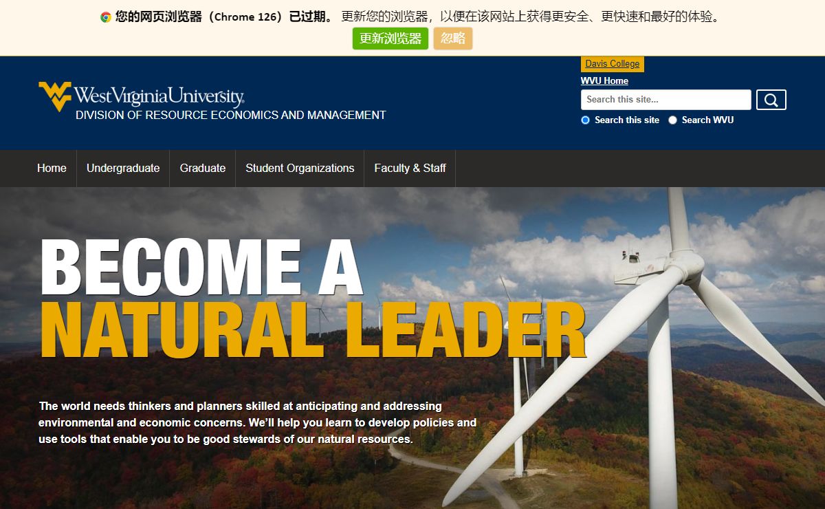 Home | Division of Resource Economics and Management v2 | West Virginia University