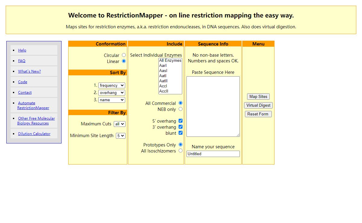 RestrictionMapper version 3