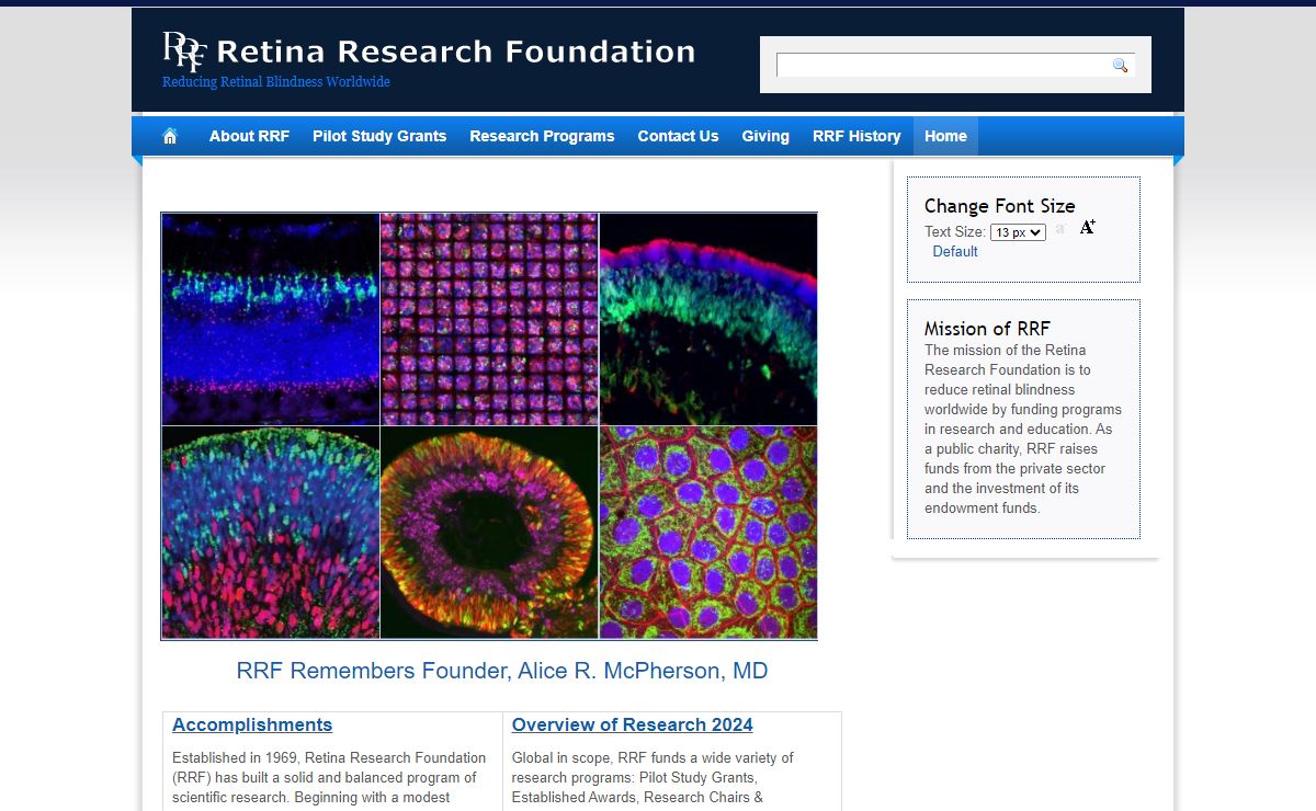 Retina Research Foundation | Reducing Retinal Blindness Worldwide