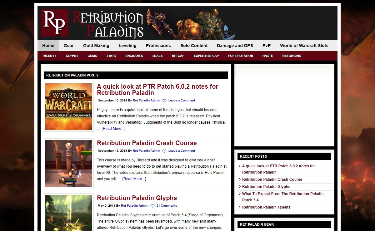 Everything about World of Warcraft and Retribution Paladins
