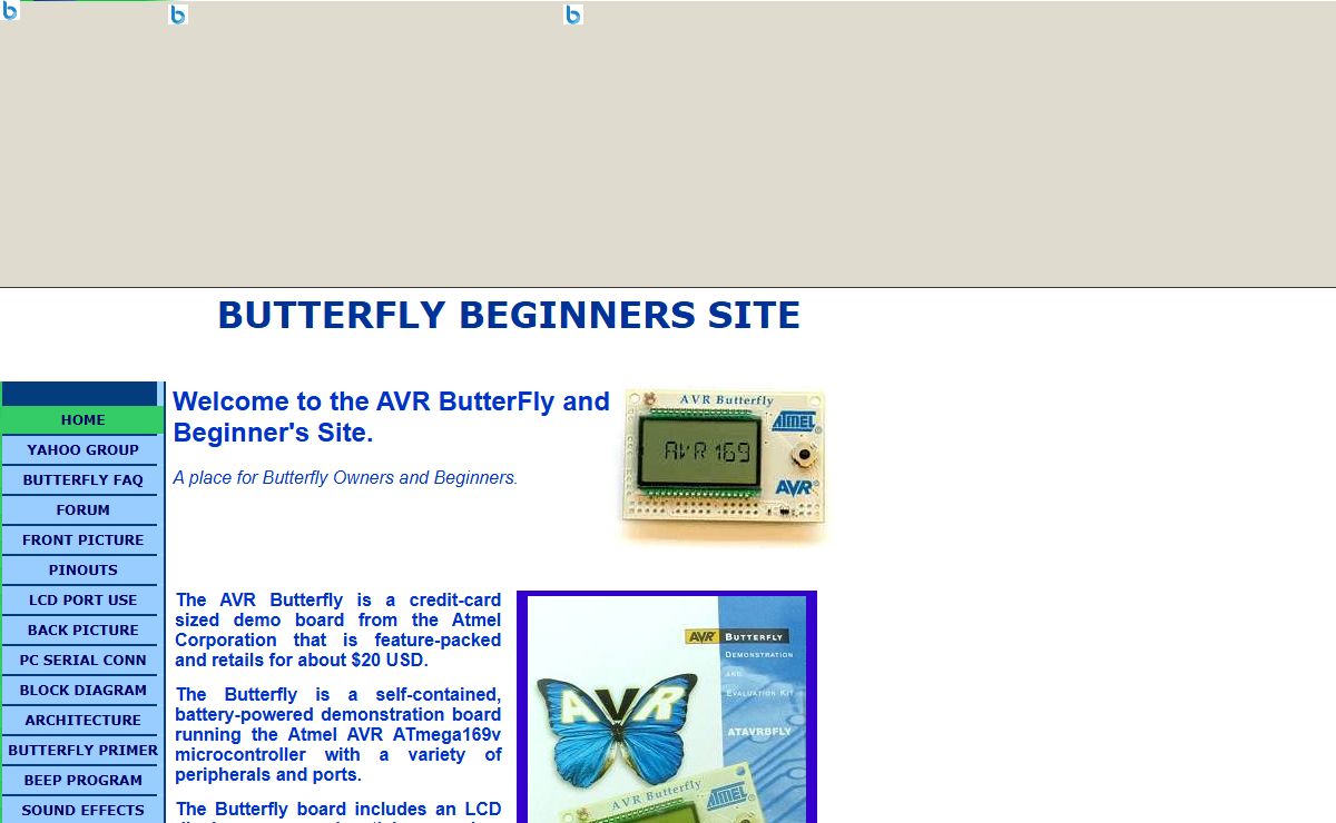 AVR ButterFly & Beginners Site