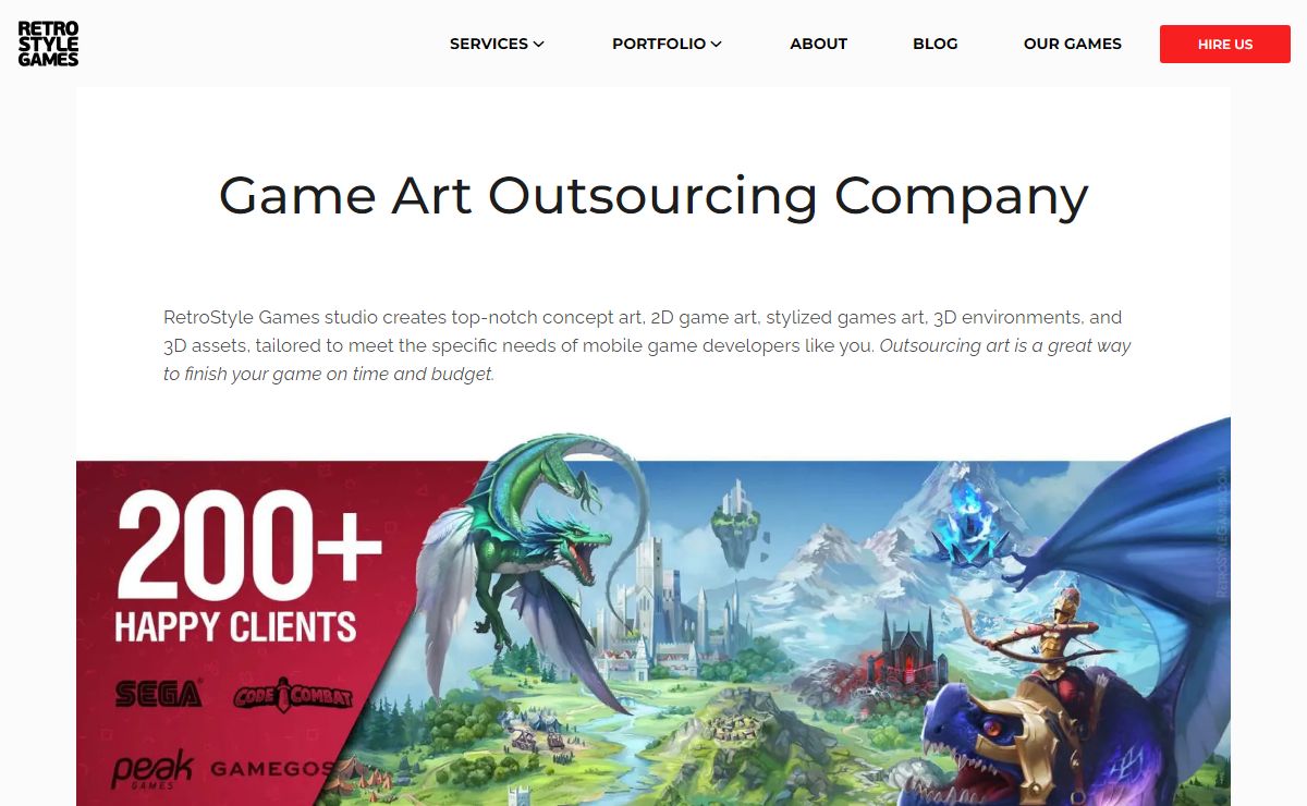 RetroStyle Games Studio: 2D/3D Game Art Outsourcing