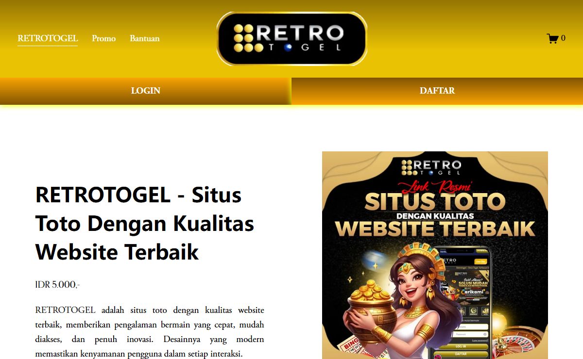 RETROTOGEL - Situs Toto Dengan Kualitas Website Terbaik