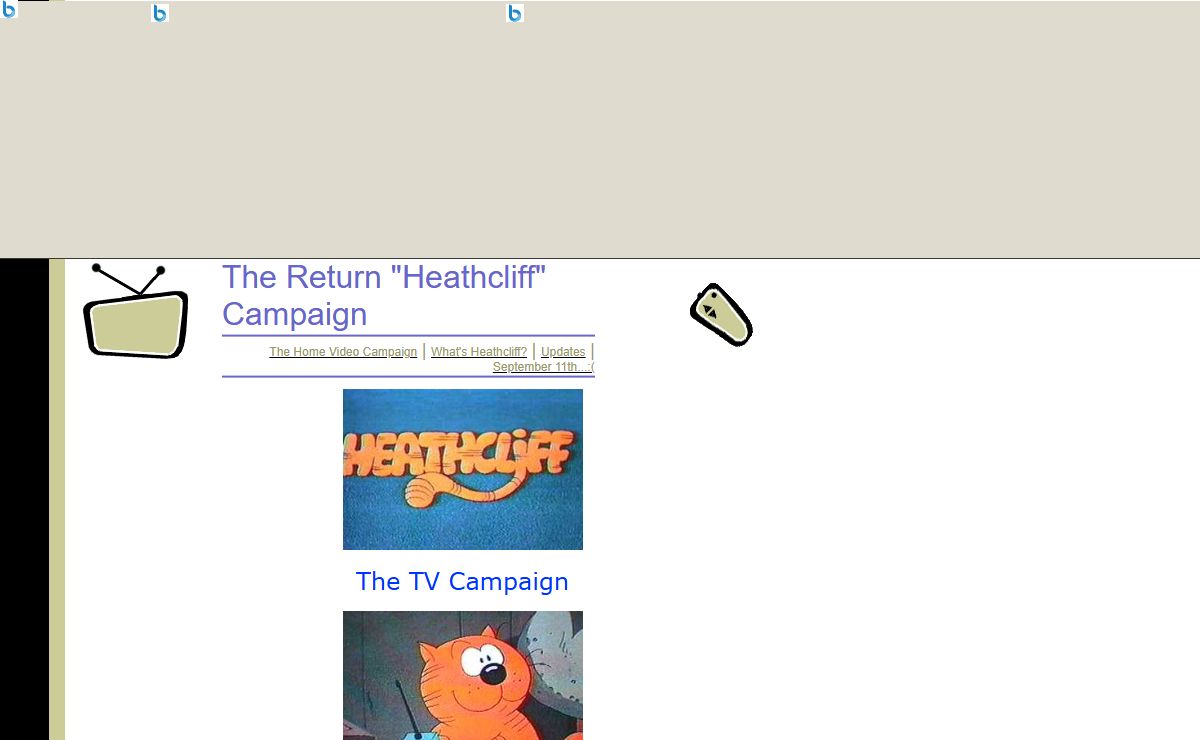 The Return "Heathcliff" Campaign