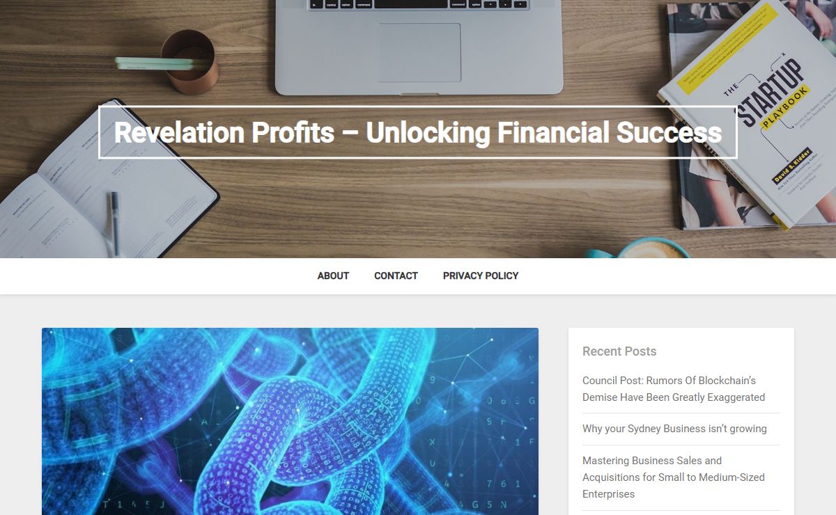 Revelation Profits - Unlocking Financial Success - Discover the path to financial success with Revelation Profits. Gain expert insights, strategic advice, and proven methods to grow your wealth and achieve your financial goals. Perfect for investors, entrepreneurs, and anyone seeking financial freedom.