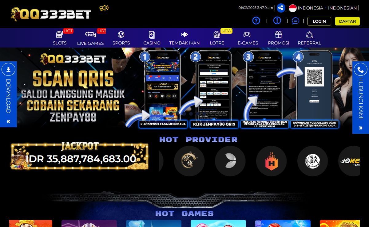 QQ333BET: Online Slot Games Experience Raih Jackpot Besar