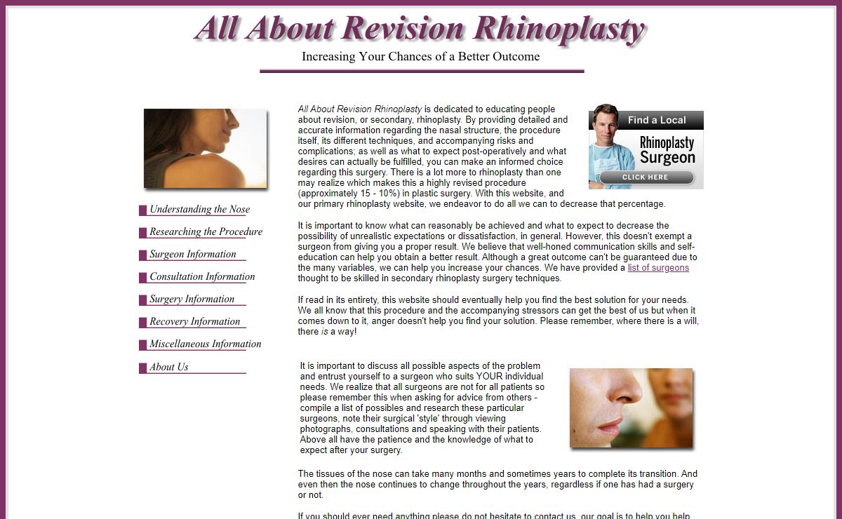 All About Revision Rhinoplasty - Increasing Your Chances of a Better Outcome (Secondary Rhinoplasty)