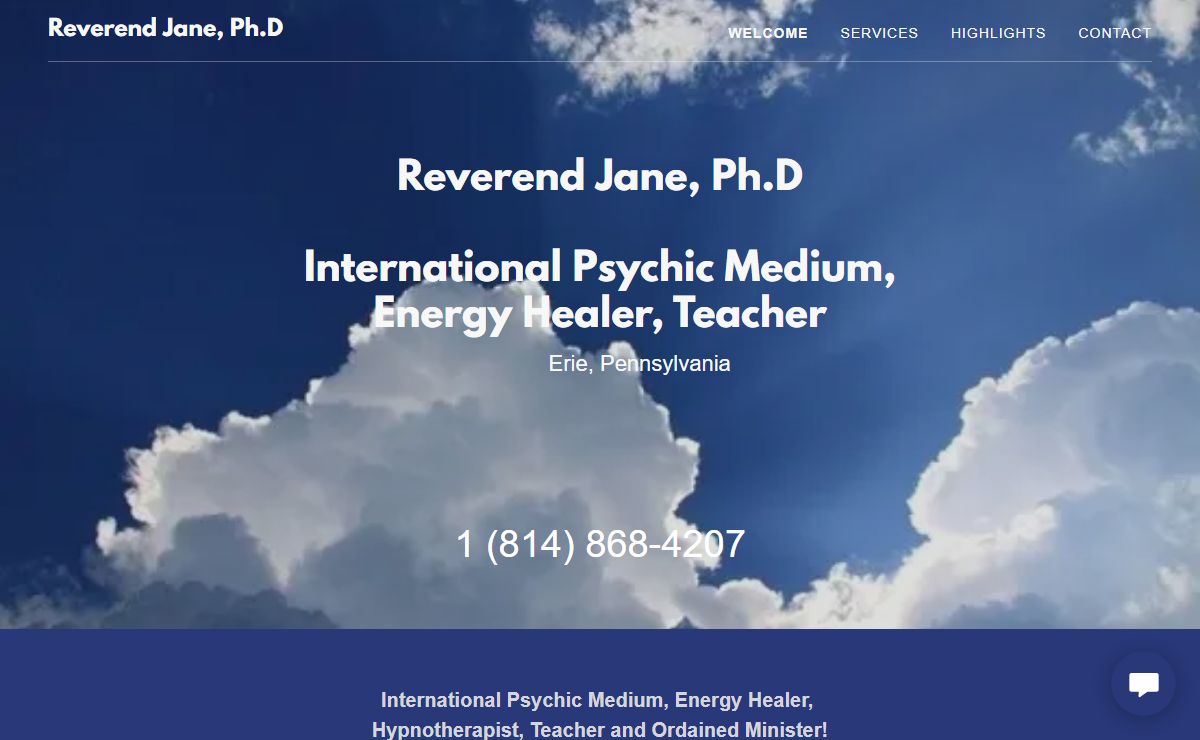 Energy Healer - Reverend Jane