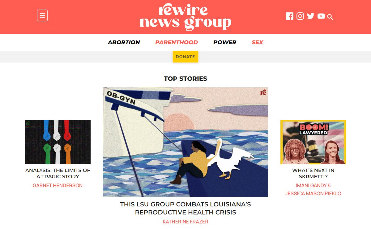 Rewire News Group - News, commentary, analysis and investigative reporting on reproductive and sexual health, rights and justice issues.