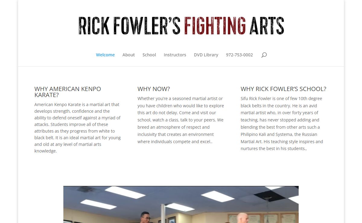 Rick Fowler's American Kenpo Karate | Video On-Demand Kenpo Karate Training