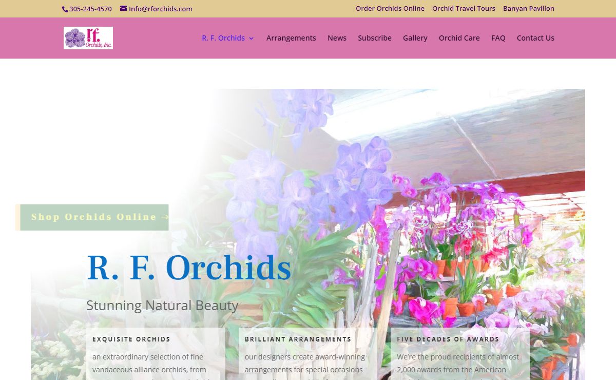 R. F. Orchids - Nursery and Shops
