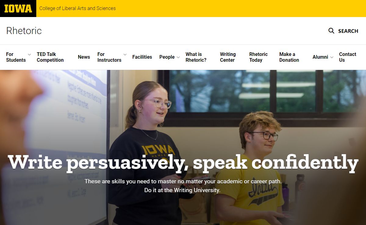 Rhetoric | College of Liberal Arts and Sciences | The University of Iowa