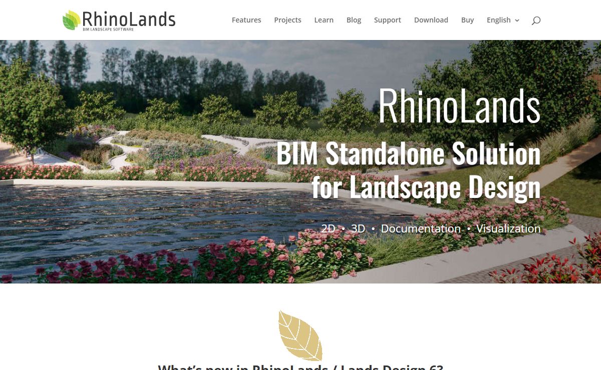 Landscape design advanced solution - RhinoLands