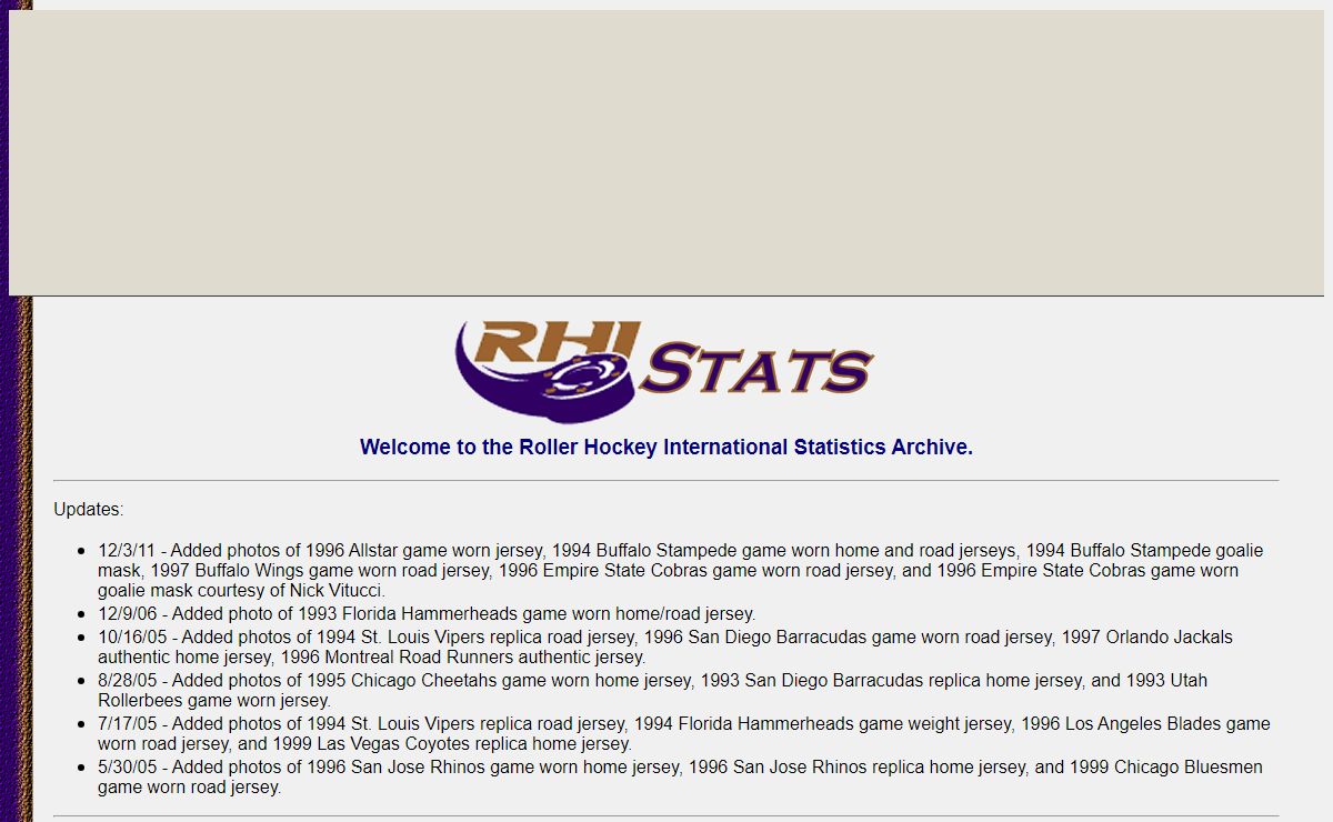 RHI Stats
