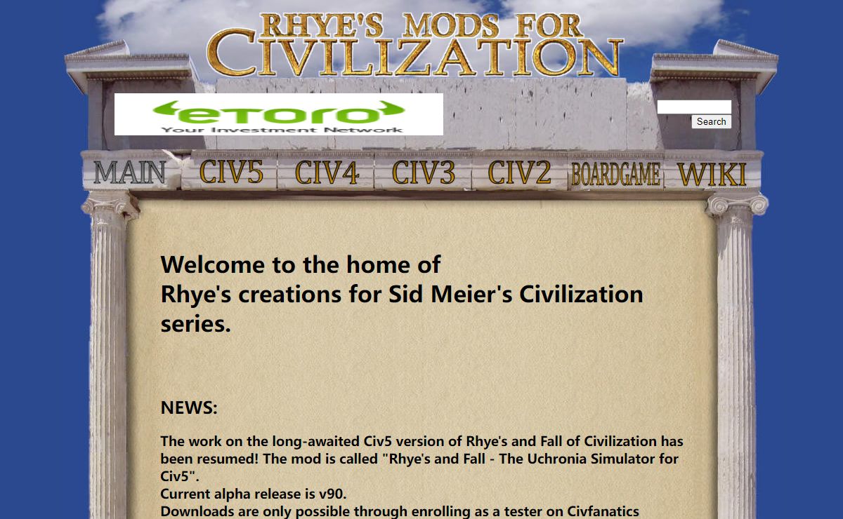 Sid Meier's Civilization Mods by Rhye - the place for fanatics of historical games