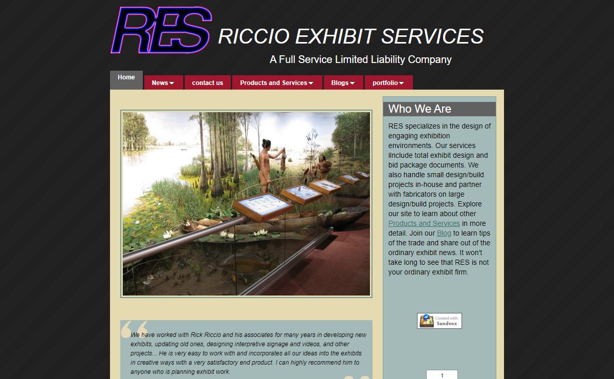 RES Home Page | RICCIO EXHIBIT SERVICES