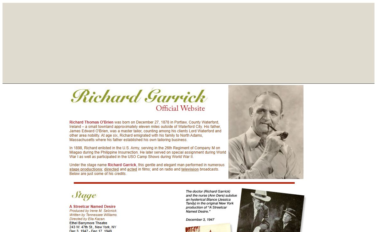 Richard Garrick - Official Website