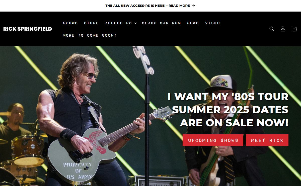 Rick Springfield Official Website – Rick Springfield's Official Website