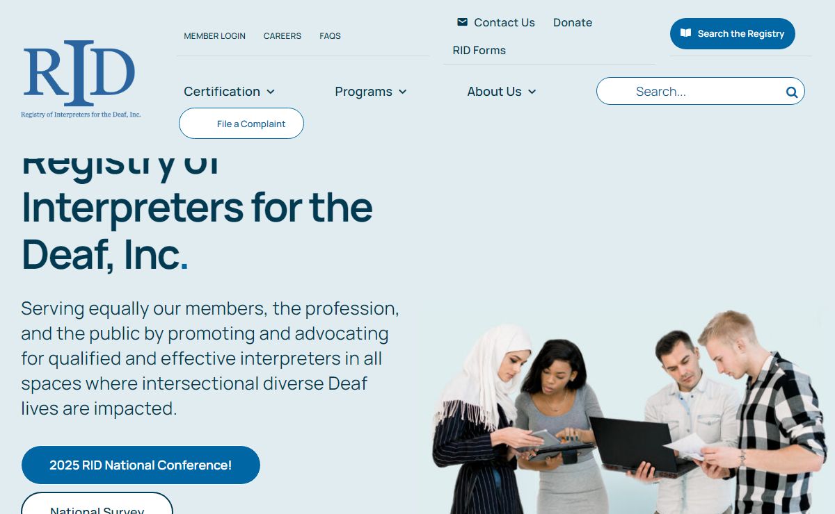 Home - Registry of Interpreters for the Deaf, Inc.