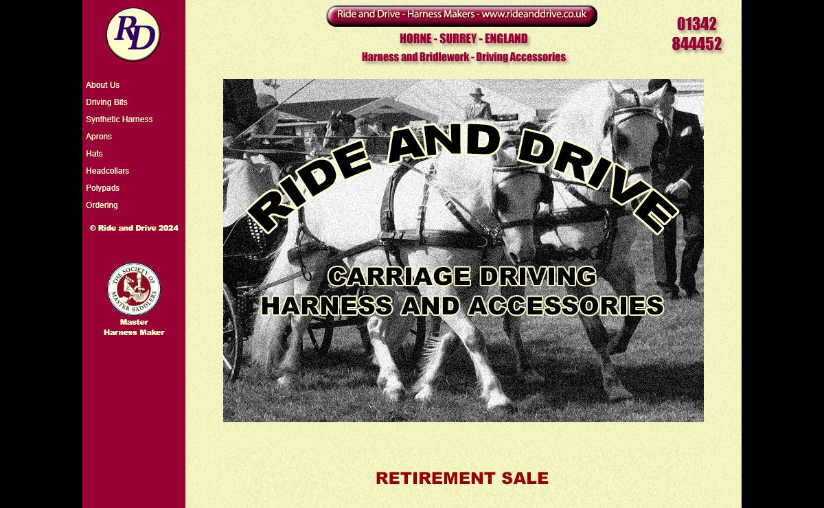 Ride and Drive - Harness Makers: Home Page