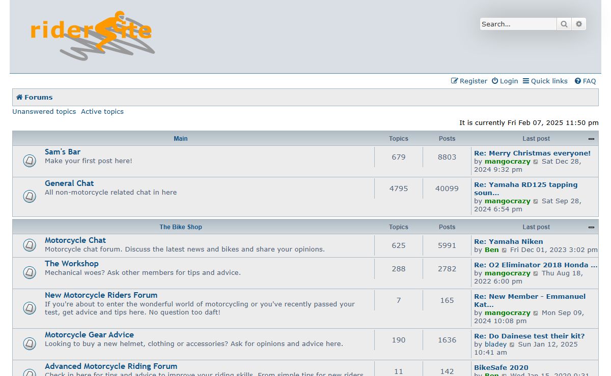 RiderSite.com - Motorcycle Forums - Forums