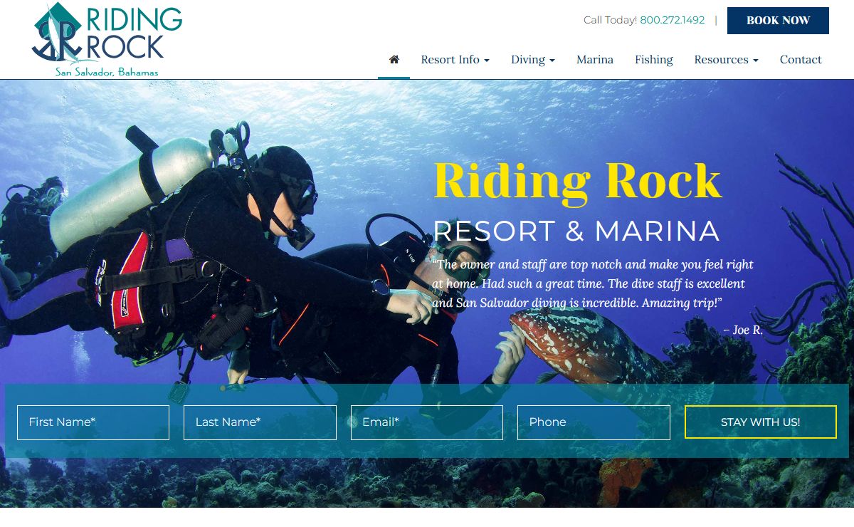 Riding Rock Resort & Marina - San Salvador, Bahamas Dive Resort