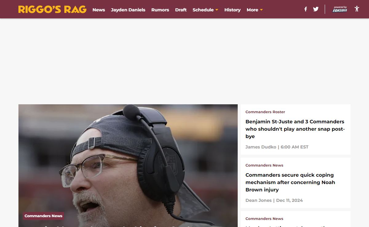 Commanders News and Fan Community - Riggo's Rag