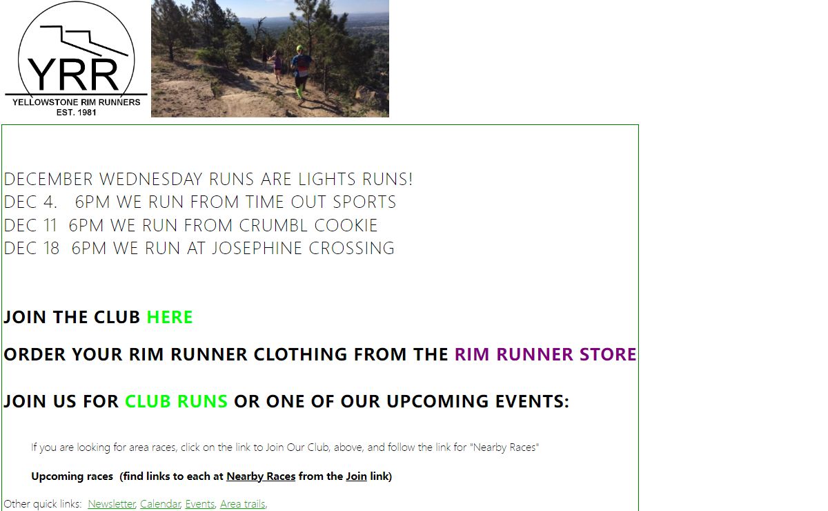 Yellowstone Rimrunners