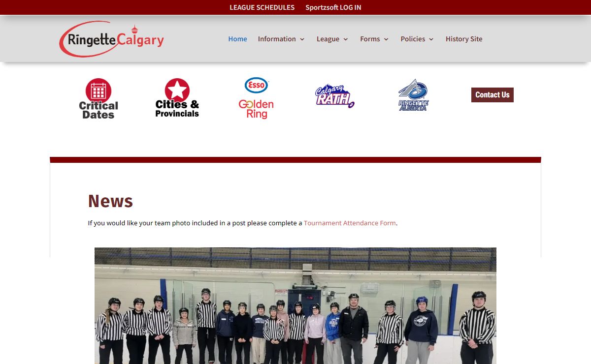 Ringette Calgary Association | Host Association of the Esso Golden Ring