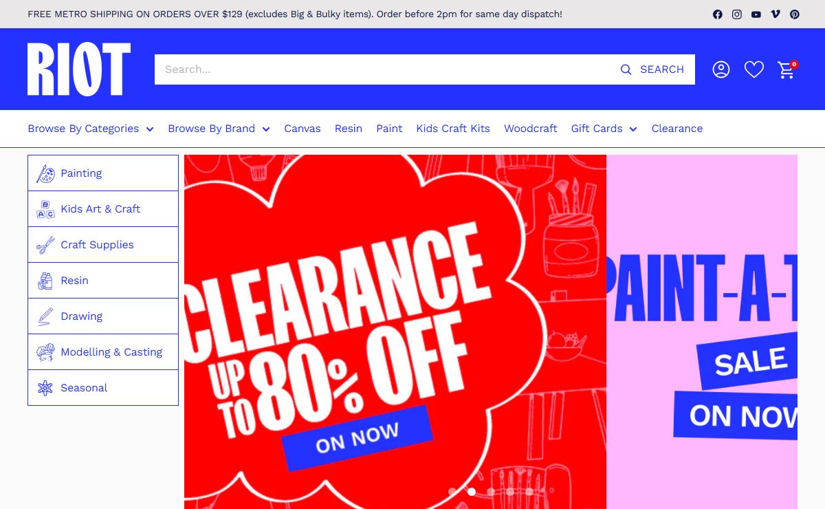 Buy Art & Craft Supplies Online Australia at Riot Stores, Get Creative