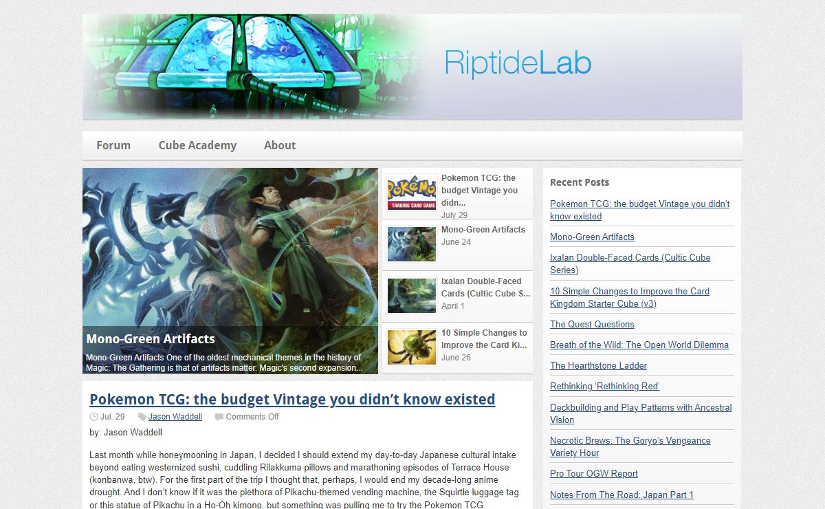 Riptide Lab | MTG Cube Drafting and Game Design Blog