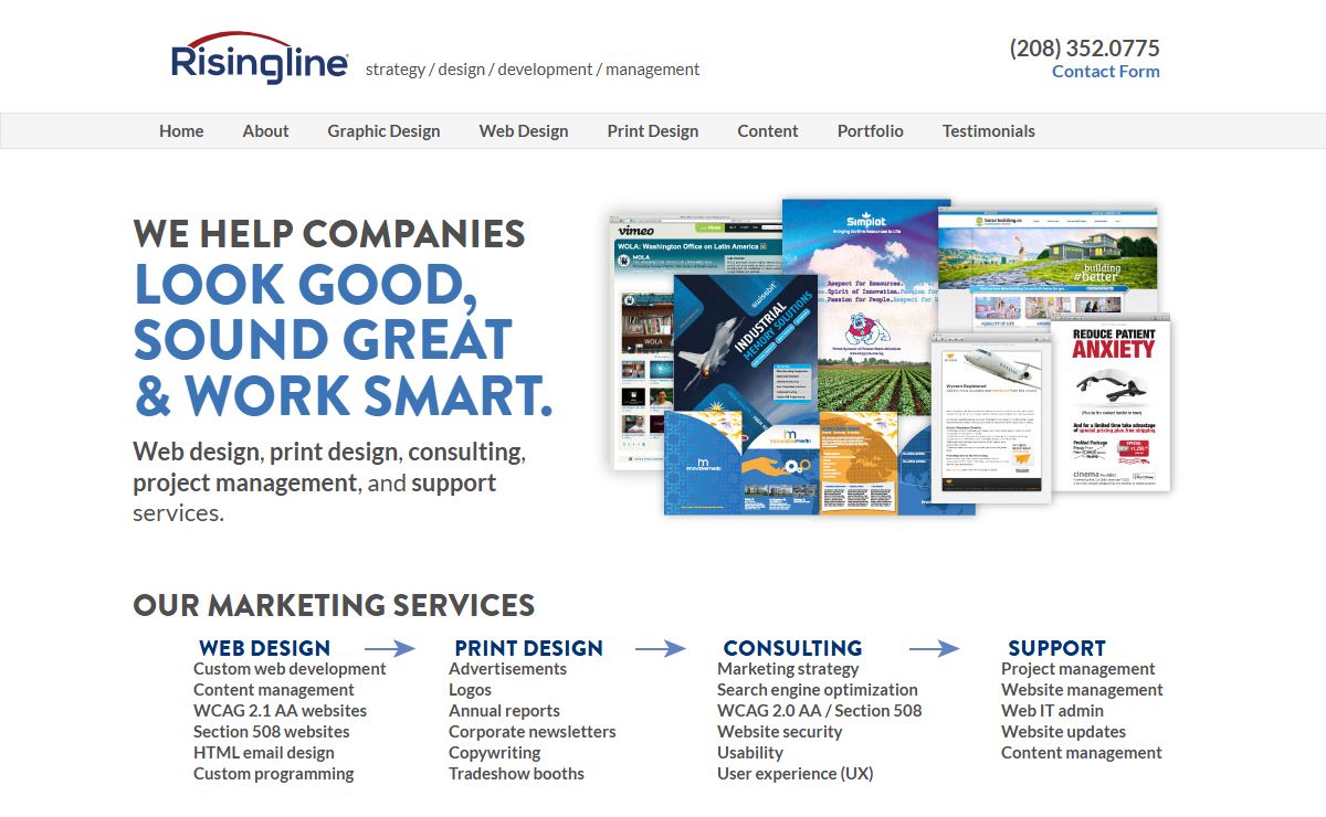 Web design ⚡ print design ⚡ marketing | Risingline - Boise, Idaho