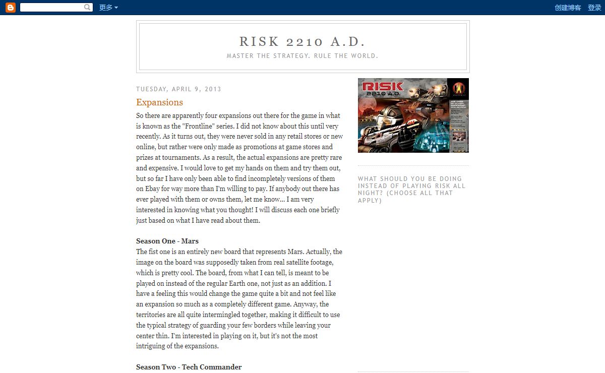 RISK 2210 A.D.