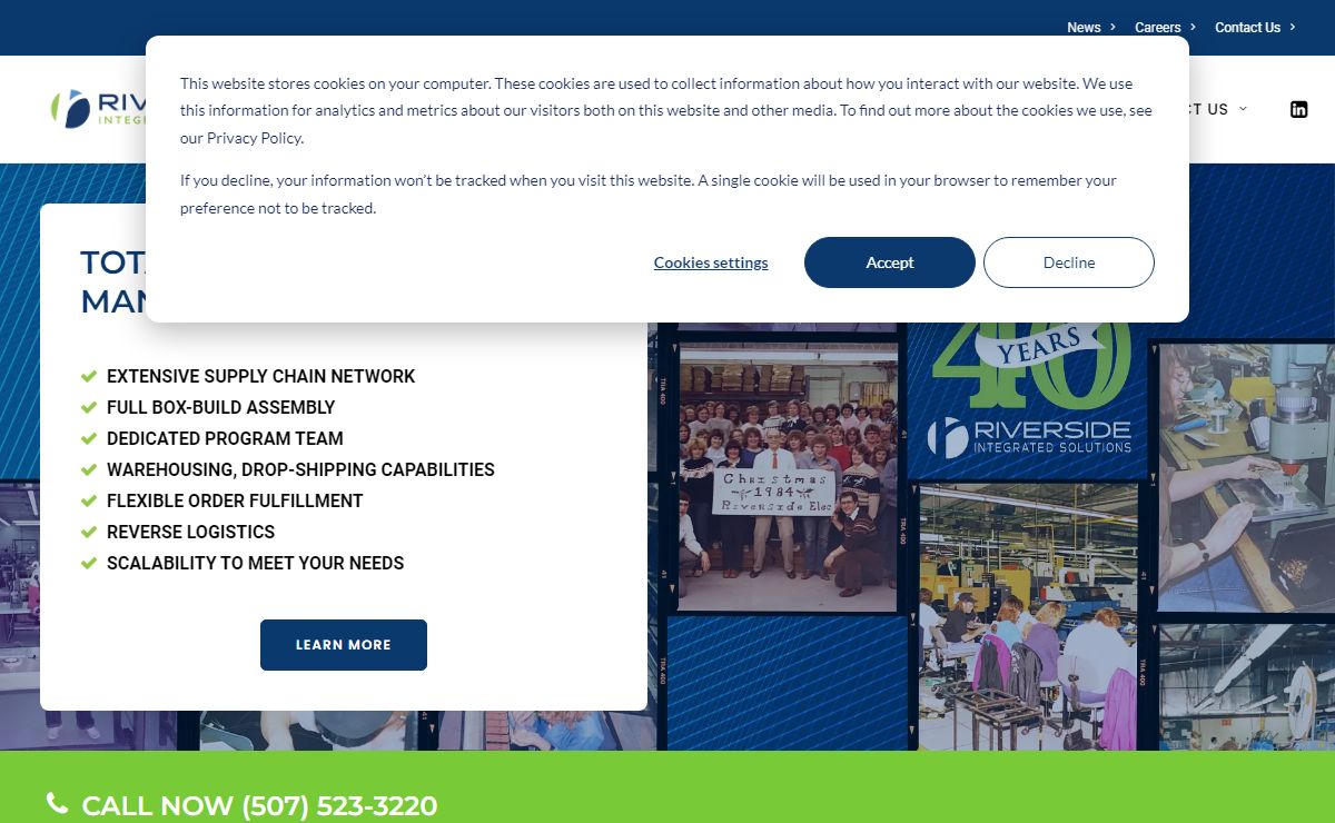 RiverSide Integrated Solutions | Contract Manufacturer