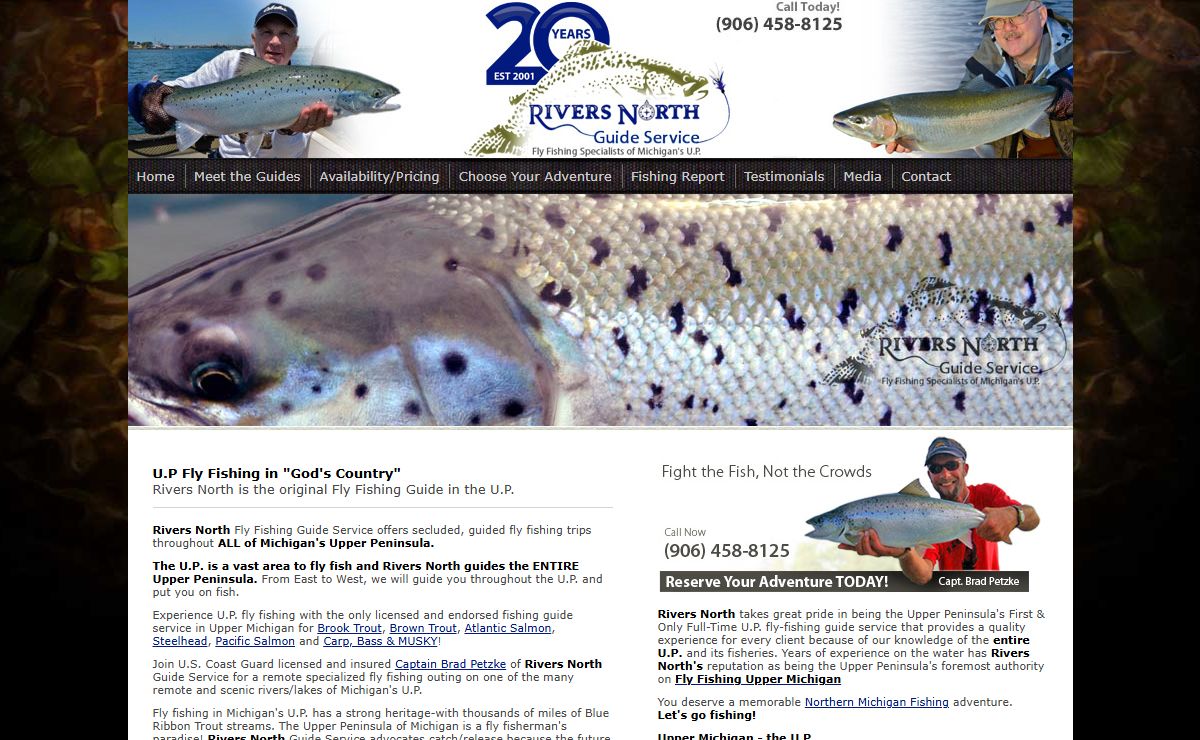 U.P. Fly Fishing with Rivers North Guide Service