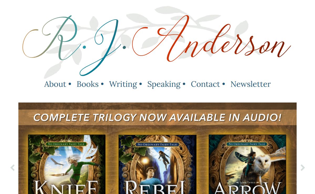 R.J. Anderson – Fantasy/SF Author for Older Children & Teens