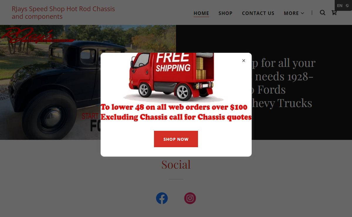 Rjays Speed Shop - Hot Rod Chassis, Restoration Shops, Hot Rod Shops